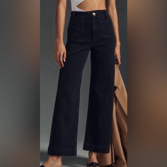 Pilcro Denim - Pilcro THE DAY TRIPPER Wide Leg Cropped Jeans